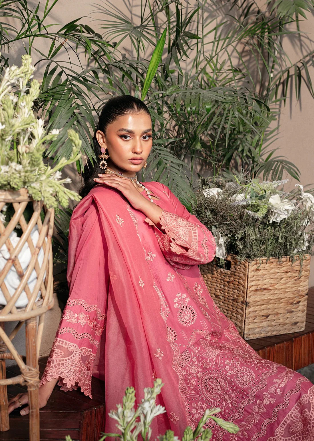 Mohagni | Muntazir Luxury Lawn 24 | CM-08 by Mohagni - Designer Dress - Type: Ladies Clothes - Available at Libayah - 100% Original