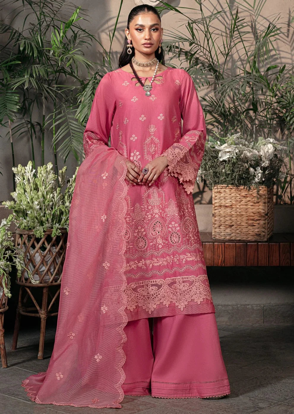 Mohagni | Muntazir Luxury Lawn 24 | CM-08 by Mohagni - Designer Dress - Type: Ladies Clothes - Available at Libayah - 100% Original