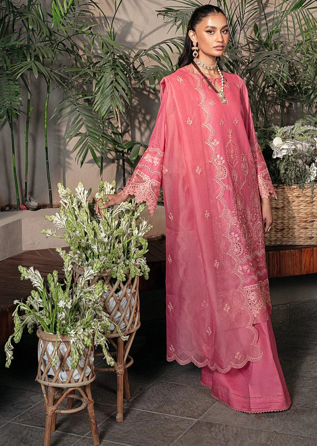Mohagni | Muntazir Luxury Lawn 24 | CM-08 by Mohagni - Designer Dress - Type: Ladies Clothes - Available at Libayah - 100% Original
