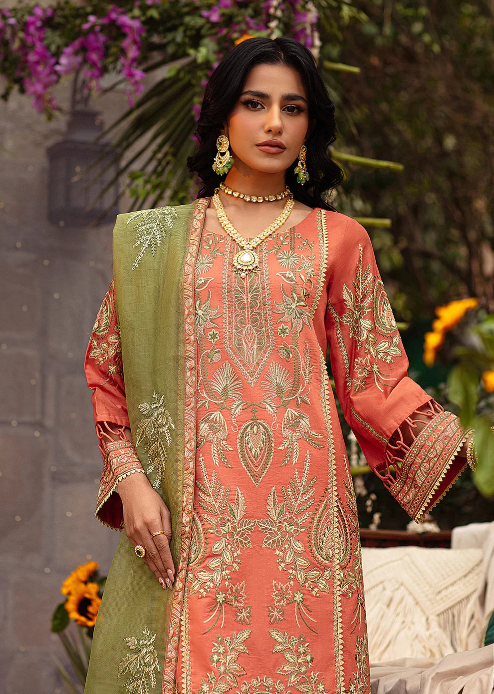 Mohagni | Muntazir Luxury Lawn 24 | CM-09 by Mohagni - Designer Dress - Type: Ladies Clothes - Available at Libayah - 100% Original