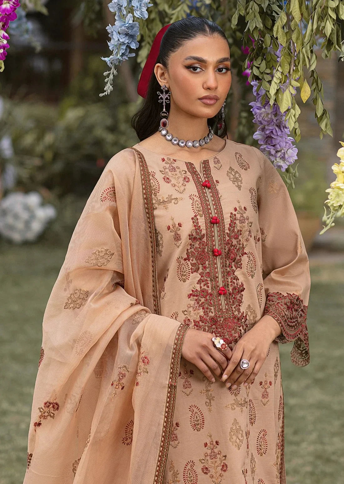 Mohagni | Muntazir Luxury Lawn 24 | CM-11 by Mohagni - Designer Dress - Type: Ladies Clothes - Available at Libayah - 100% Original