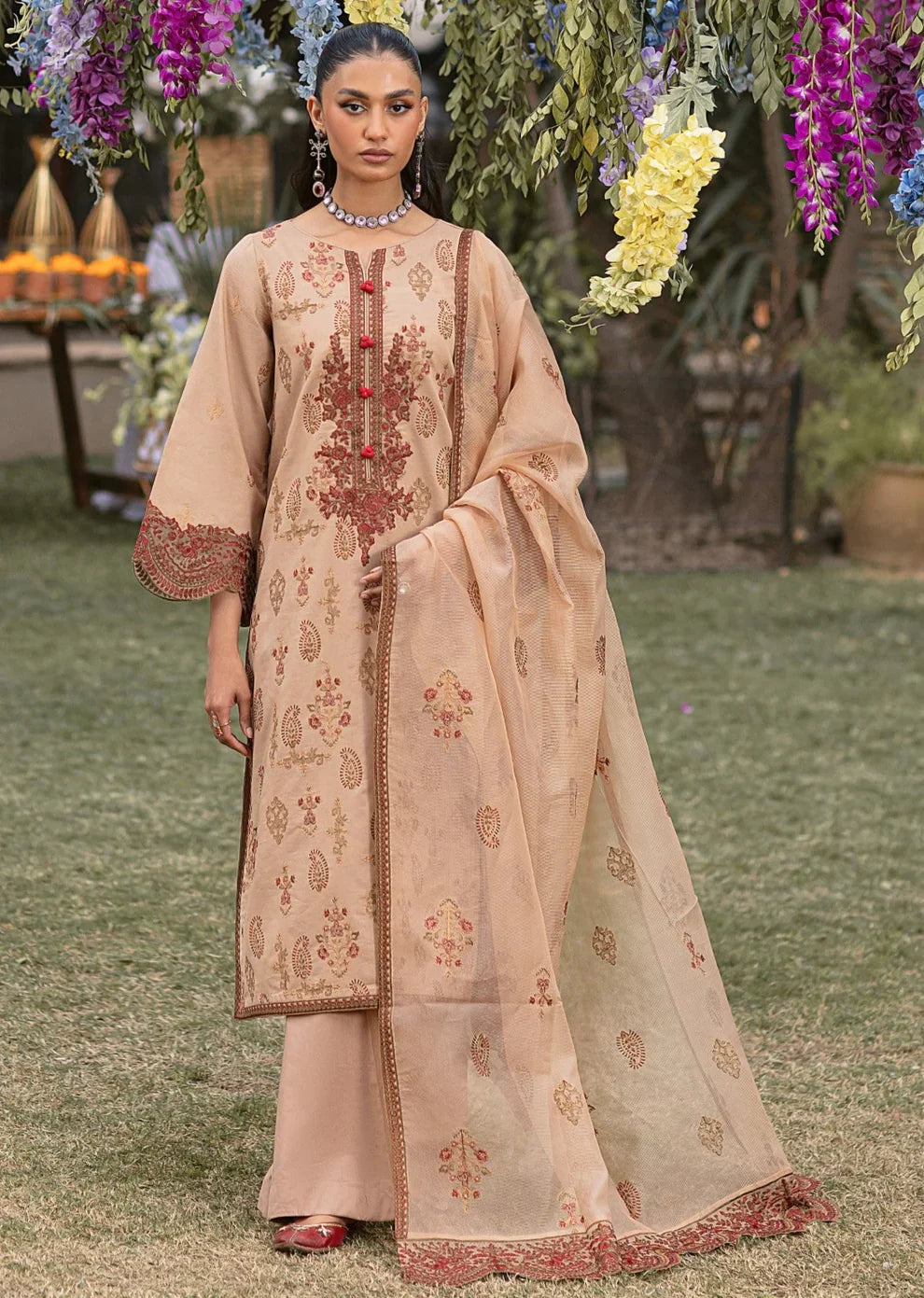Mohagni | Muntazir Luxury Lawn 24 | CM-11 by Mohagni - Designer Dress - Type: Ladies Clothes - Available at Libayah - 100% Original