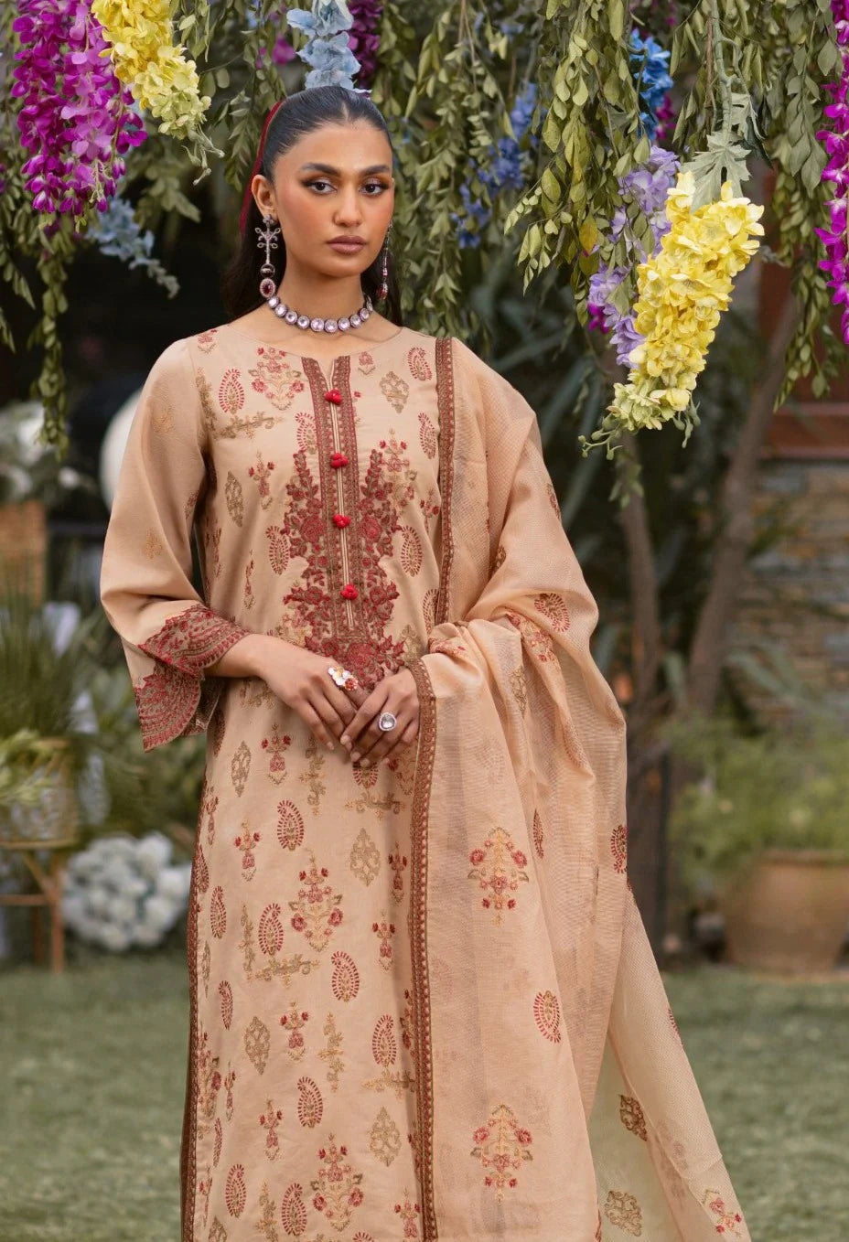 Mohagni | Muntazir Luxury Lawn 24 | CM-11 by Mohagni - Designer Dress - Type: Ladies Clothes - Available at Libayah - 100% Original
