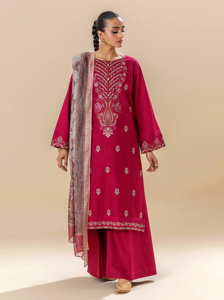 Morbagh | Lawn Collection 24 | RASPBERRY COULIS by Morbagh - Designer Dress - Type: Ladies Clothes - Available at Libayah - 100% Original
