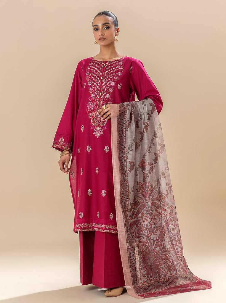 Morbagh | Lawn Collection 24 | RASPBERRY COULIS by Morbagh - Designer Dress - Type: Ladies Clothes - Available at Libayah - 100% Original