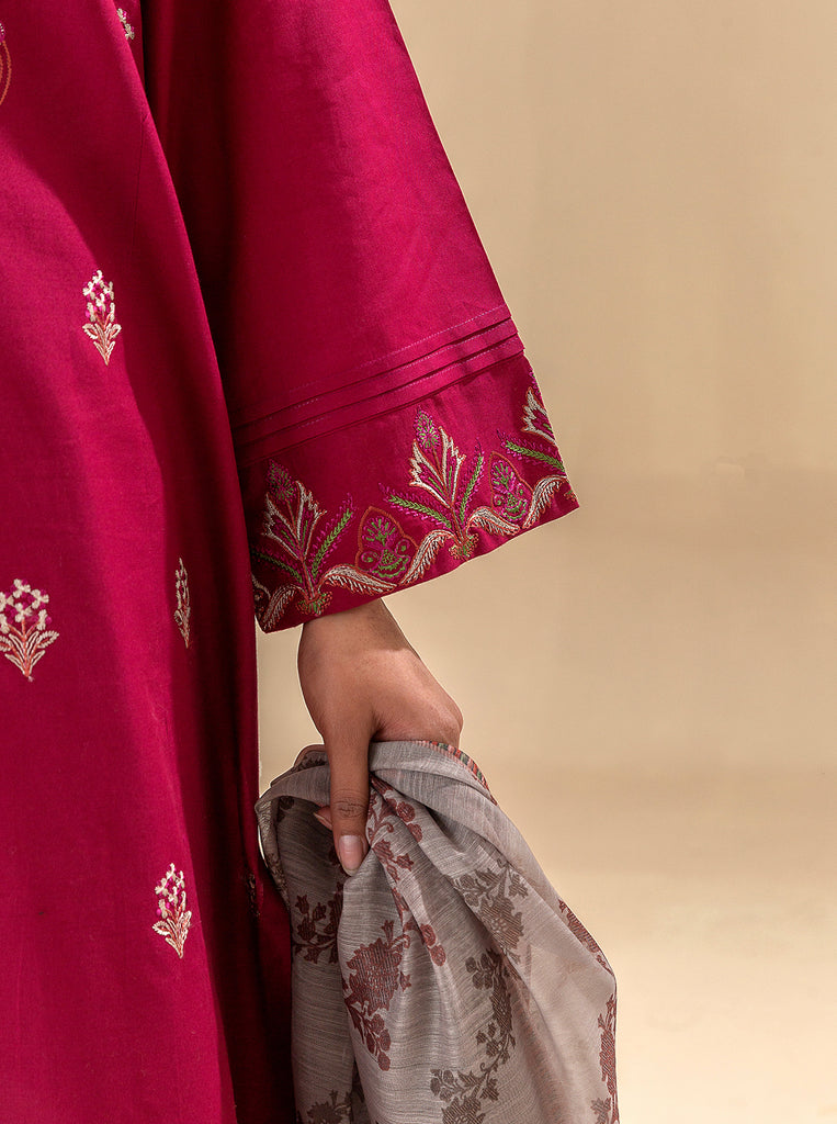 Morbagh | Lawn Collection 24 | RASPBERRY COULIS by Morbagh - Designer Dress - Type: Ladies Clothes - Available at Libayah - 100% Original