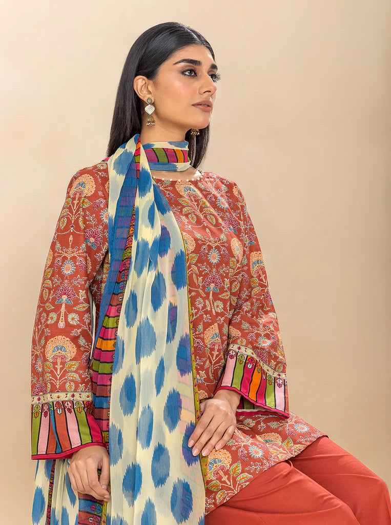 Morbagh | Lawn Collection 24 | AUBURN SKY by Morbagh - Designer Dress - Type: Ladies Clothes - Available at Libayah - 100% Original