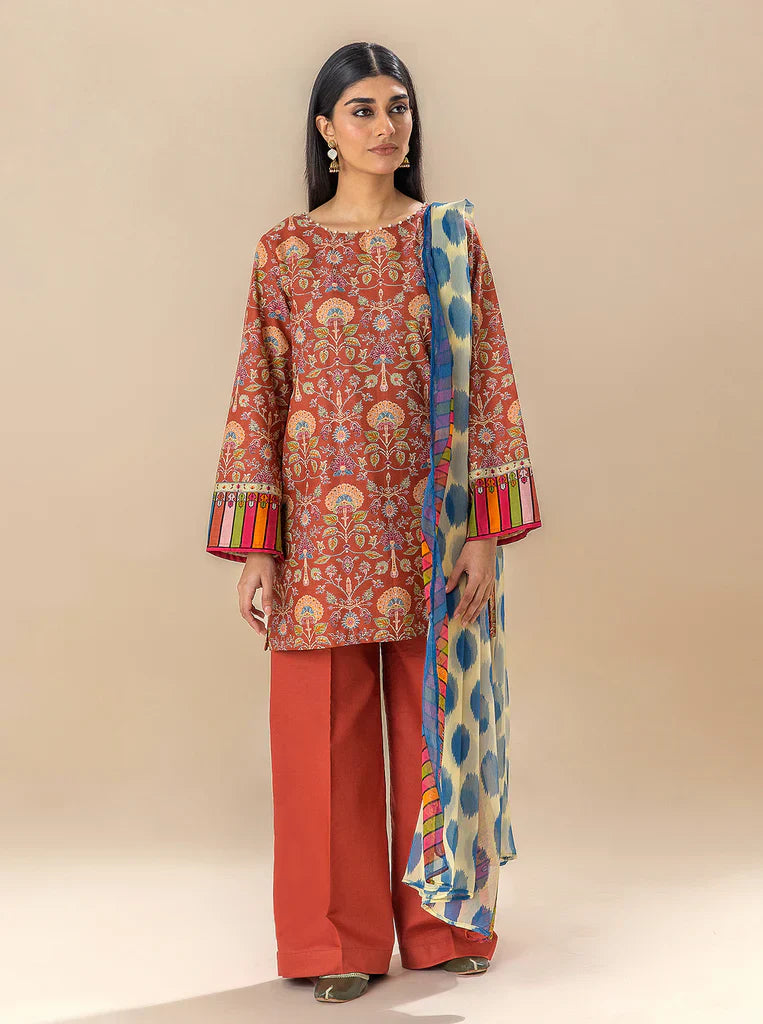 Morbagh | Lawn Collection 24 | AUBURN SKY by Morbagh - Designer Dress - Type: Ladies Clothes - Available at Libayah - 100% Original