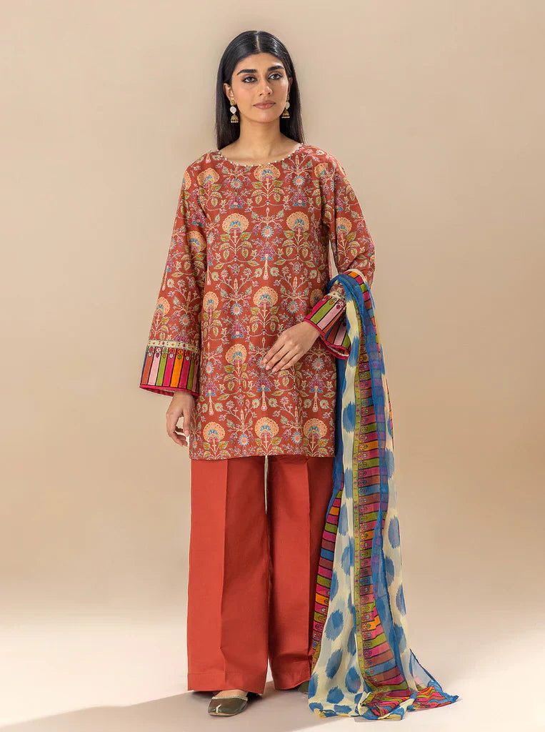Morbagh | Lawn Collection 24 | AUBURN SKY by Morbagh - Designer Dress - Type: Ladies Clothes - Available at Libayah - 100% Original
