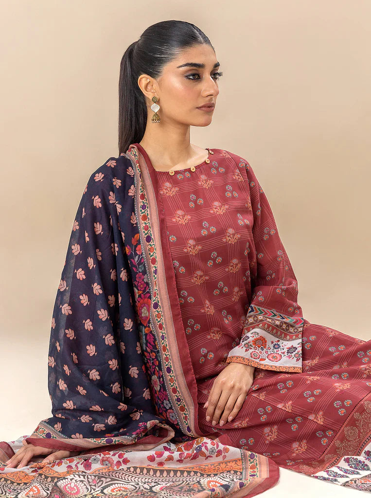 Morbagh | Lawn Collection 24 | ROYALTY RED by Morbagh - Designer Dress - Type: Ladies Clothes - Available at Libayah - 100% Original