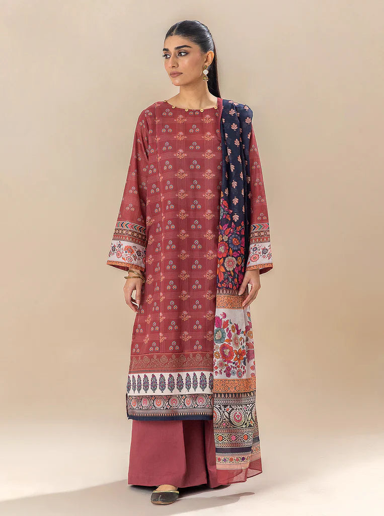 Morbagh | Lawn Collection 24 | ROYALTY RED by Morbagh - Designer Dress - Type: Ladies Clothes - Available at Libayah - 100% Original