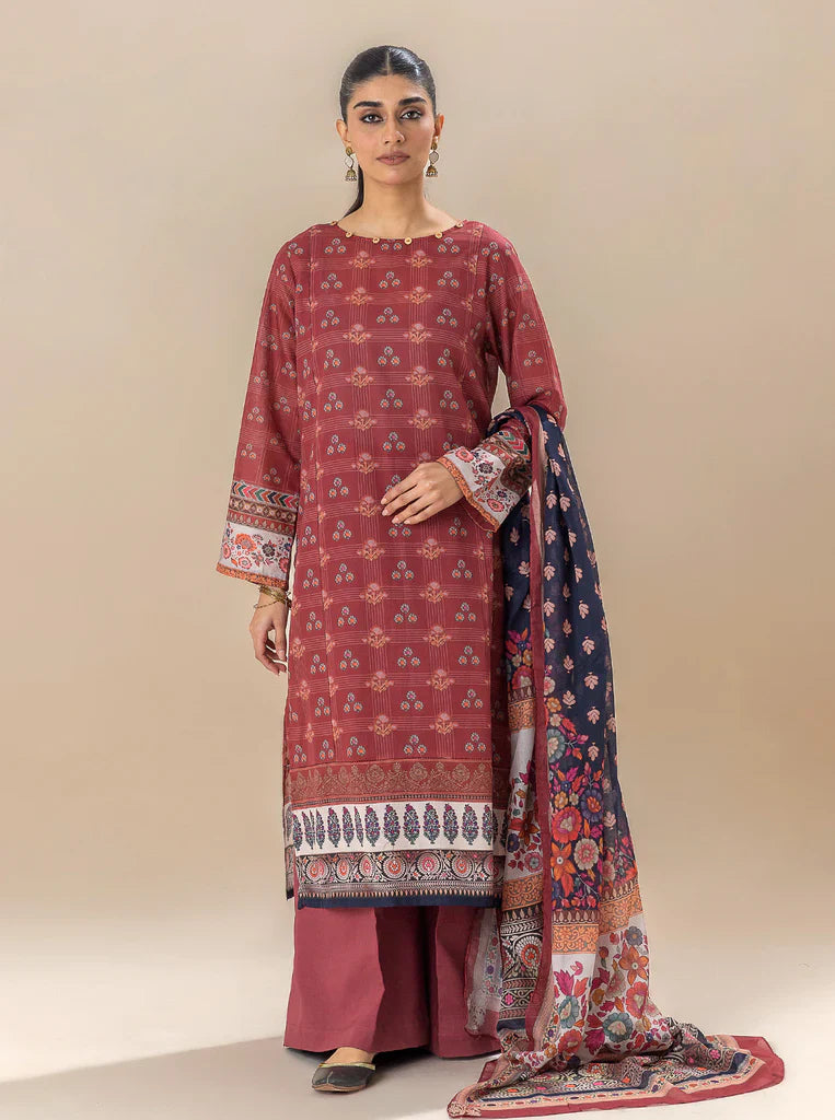 Morbagh | Lawn Collection 24 | ROYALTY RED by Morbagh - Designer Dress - Type: Ladies Clothes - Available at Libayah - 100% Original