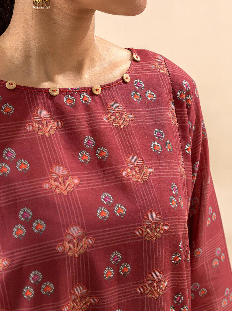 Morbagh | Lawn Collection 24 | ROYALTY RED by Morbagh - Designer Dress - Type: Ladies Clothes - Available at Libayah - 100% Original