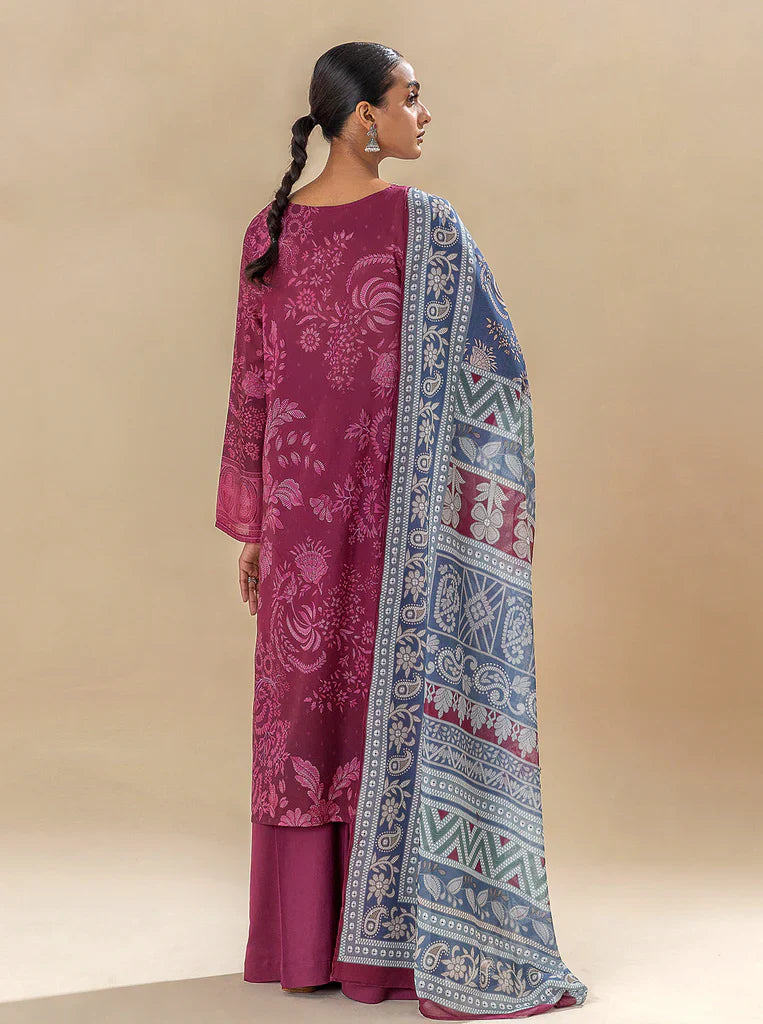 Morbagh | Lawn Collection 24 | WINE WARMTH by Morbagh - Designer Dress - Type: Ladies Clothes - Available at Libayah - 100% Original