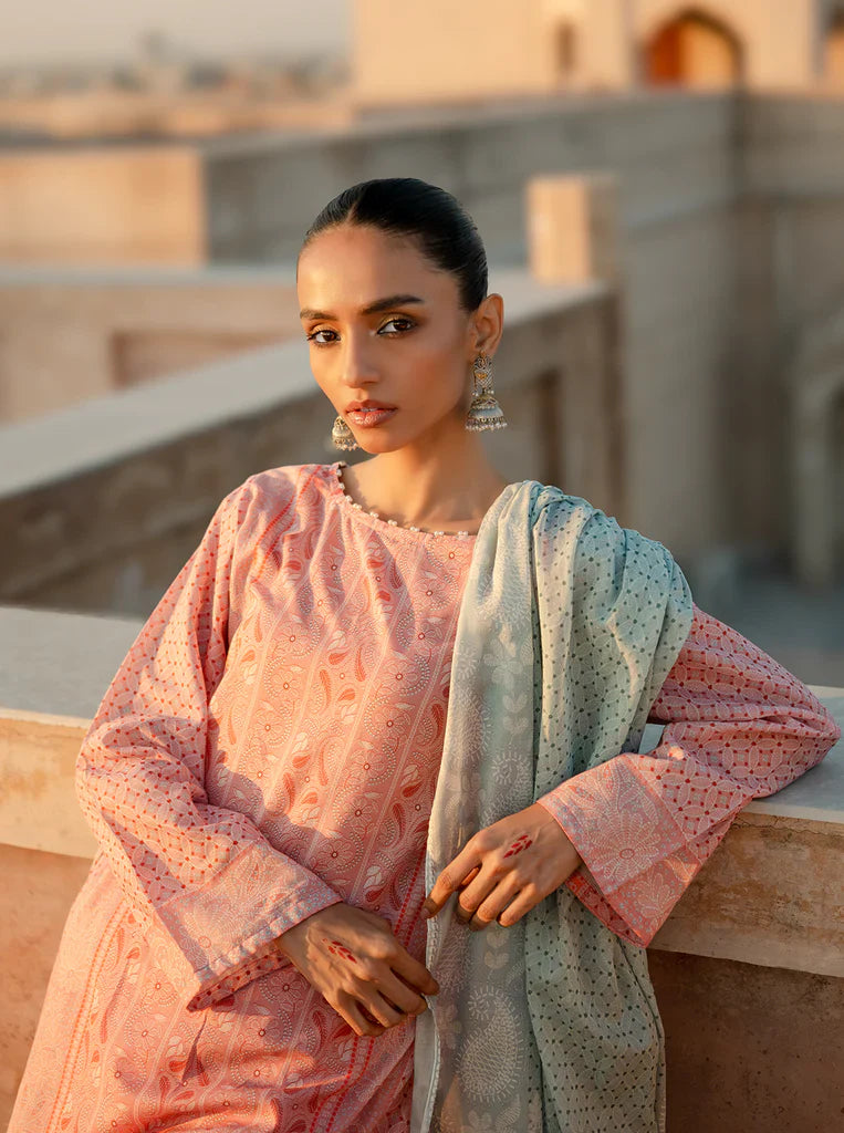 Morbagh | Lawn Collection 24 | SERENE NEEDLE by Morbagh - Designer Dress - Type: Ladies Clothes - Available at Libayah - 100% Original
