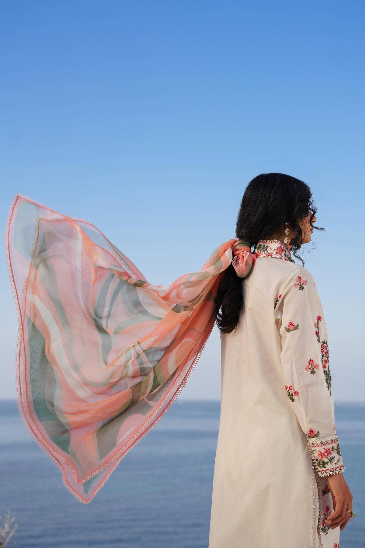 Sana Safinaz | Muzlin Spring 24 | M241-010A-CJ by Sana Safinaz - Designer Dress - Type: Ladies Clothes - Available at Libayah - 100% Original