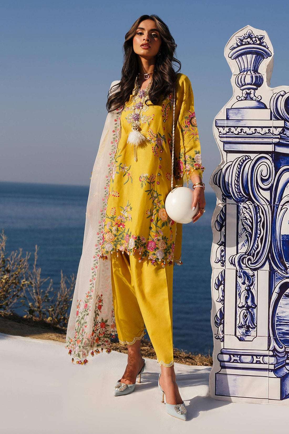 Sana Safinaz | Muzlin Spring 24 | M241-002A-CX by Sana Safinaz - Designer Dress - Type: Ladies Clothes - Available at Libayah - 100% Original
