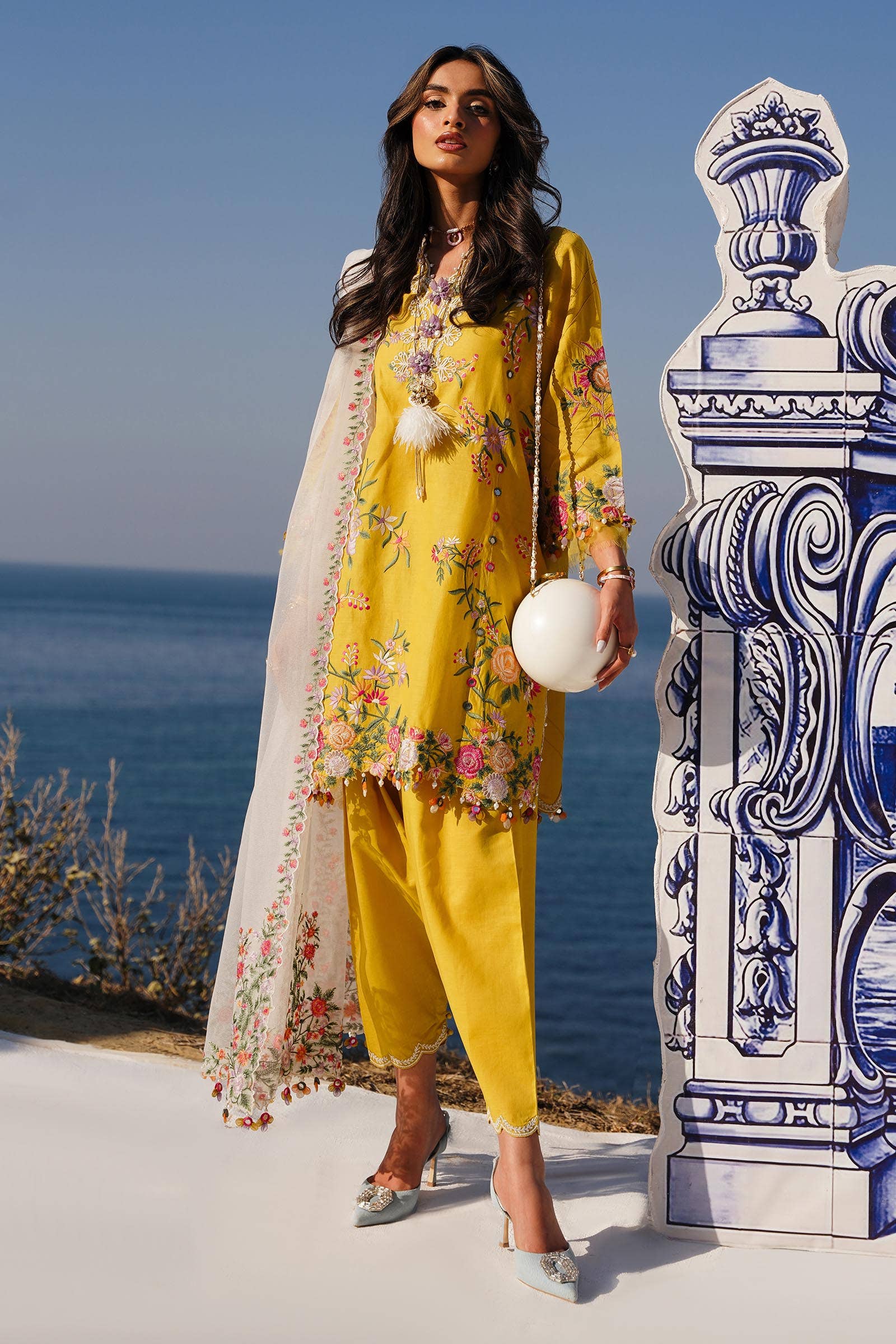 Sana Safinaz | Muzlin Spring 24 | M241-002A-CX by Sana Safinaz - Designer Dress - Type: Ladies Clothes - Available at Libayah - 100% Original