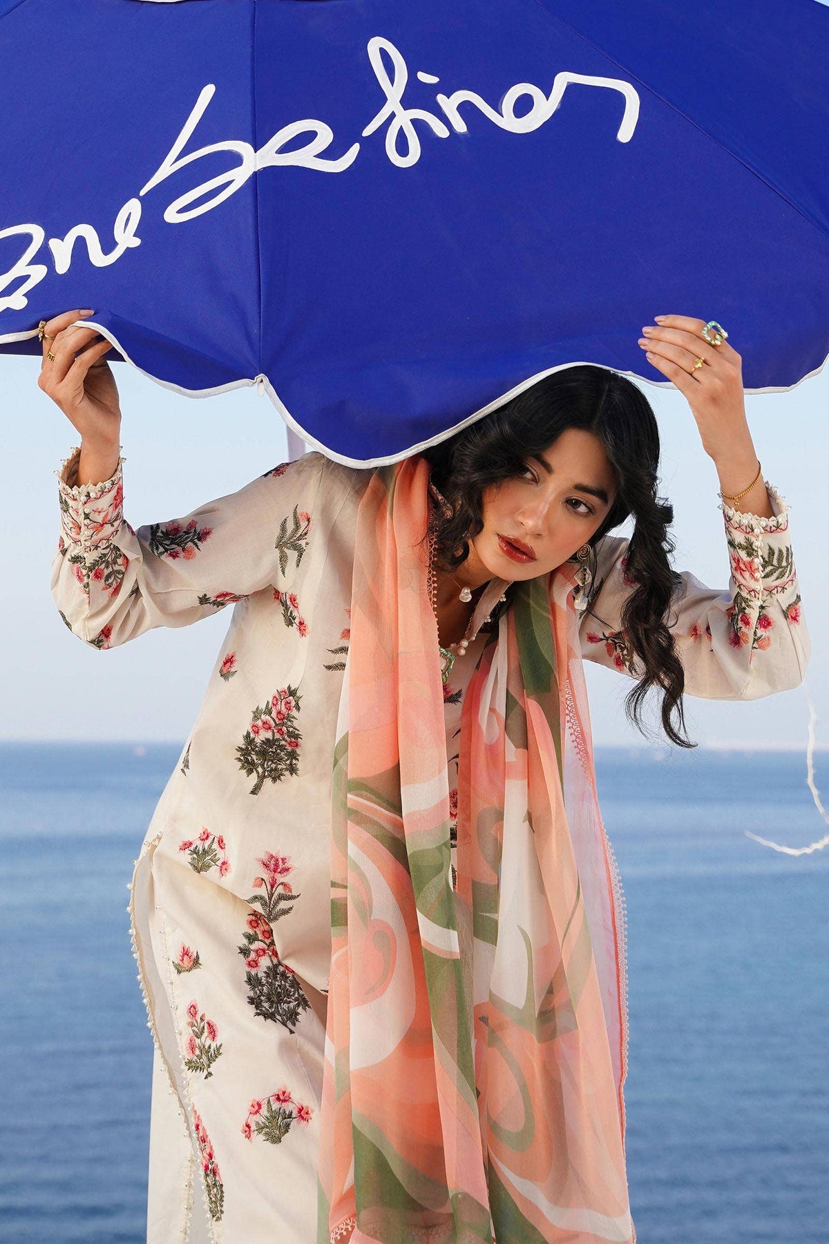 Sana Safinaz | Muzlin Spring 24 | M241-010A-CJ by Sana Safinaz - Designer Dress - Type: Ladies Clothes - Available at Libayah - 100% Original