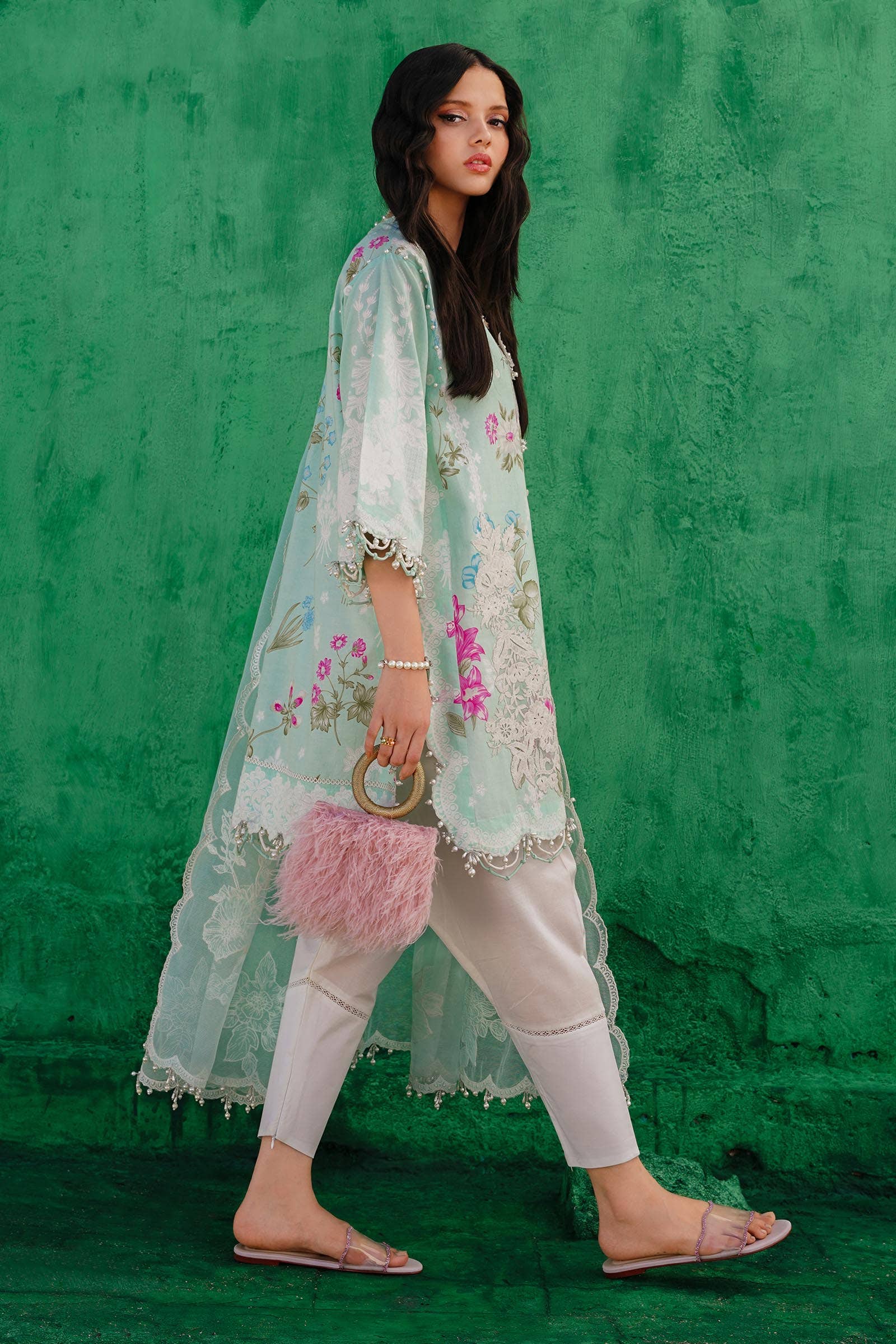 Sana Safinaz | Muzlin Spring 24 | M241-011B-CW by sana - Designer Dress - Type: Ladies Clothes - Available at Libayah - 100% Original