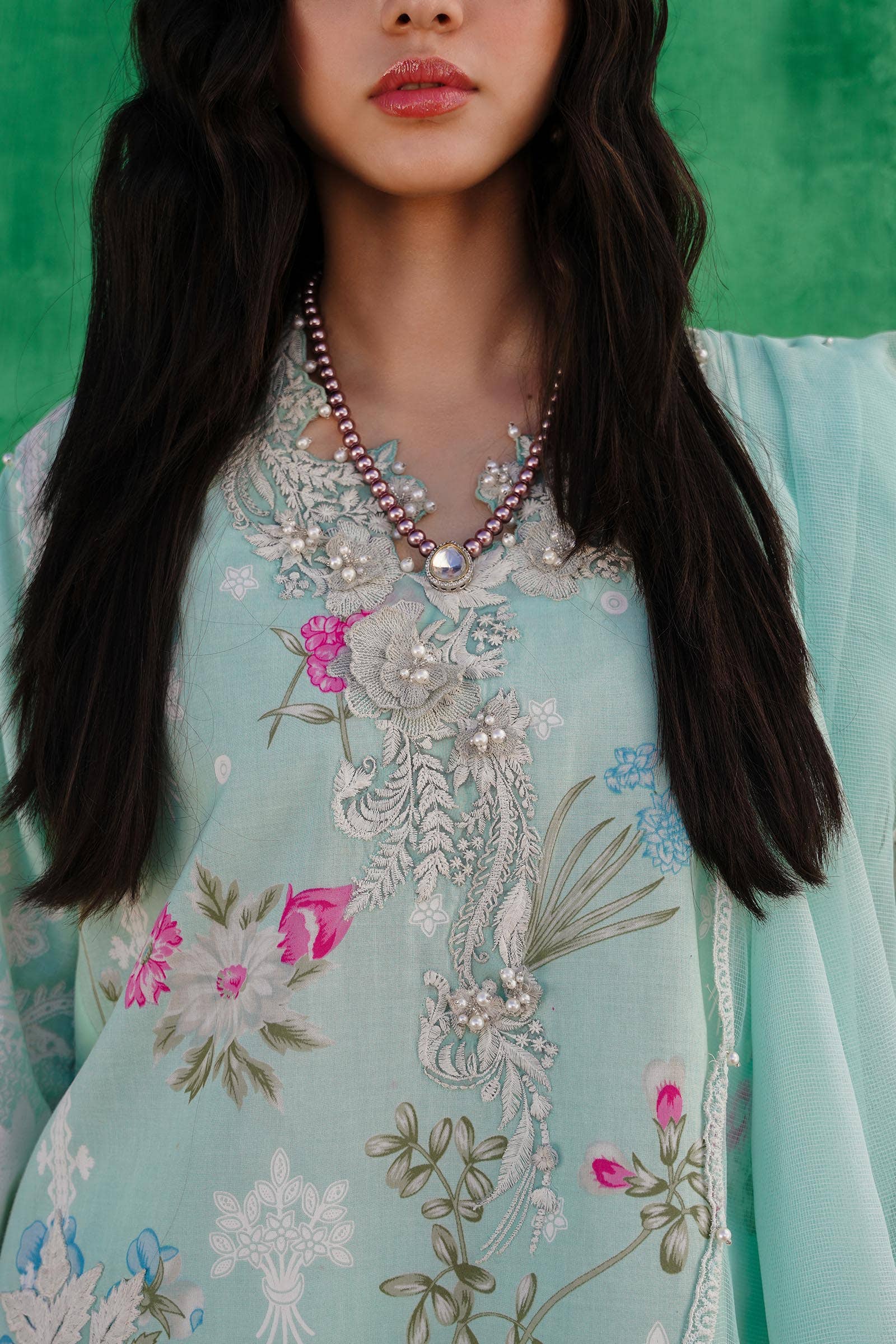 Sana Safinaz | Muzlin Spring 24 | M241-011B-CW by sana - Designer Dress - Type: Ladies Clothes - Available at Libayah - 100% Original