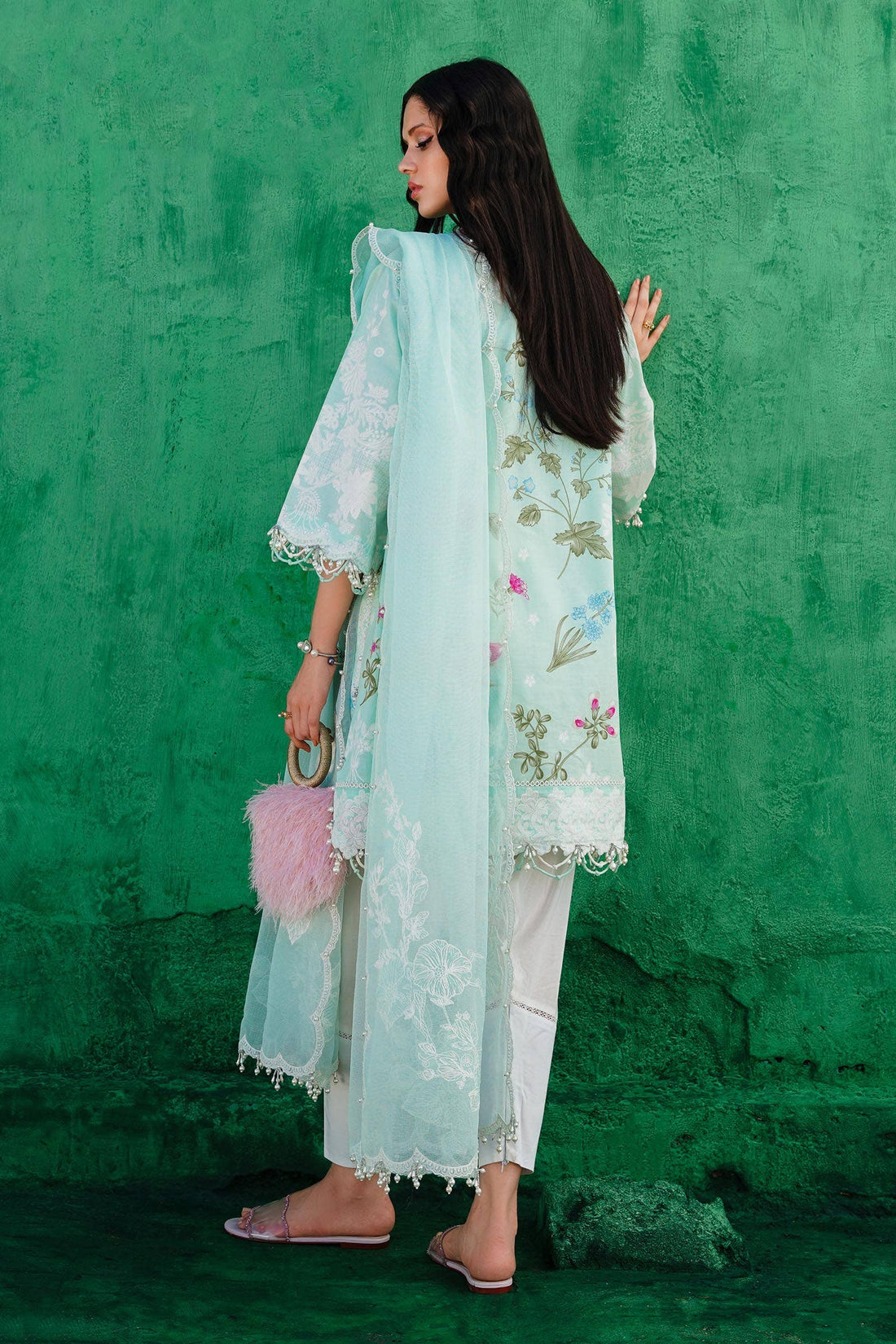 Sana Safinaz | Muzlin Spring 24 | M241-011B-CW by sana - Designer Dress - Type: Ladies Clothes - Available at Libayah - 100% Original