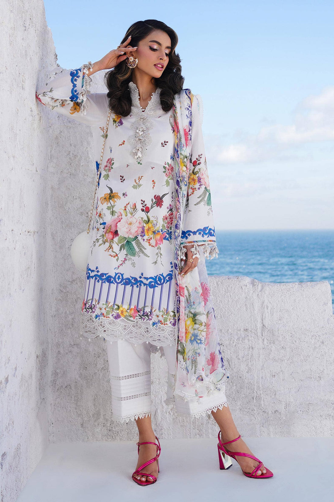 Sana Safinaz | Muzlin Spring 24 | M241-012A-CI by Sana Safinaz - Designer Dress - Type: Ladies Clothes - Available at Libayah - 100% Original