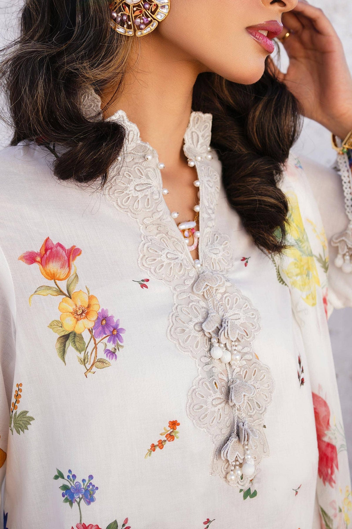 Sana Safinaz | Muzlin Spring 24 | M241-012A-CI by Sana Safinaz - Designer Dress - Type: Ladies Clothes - Available at Libayah - 100% Original