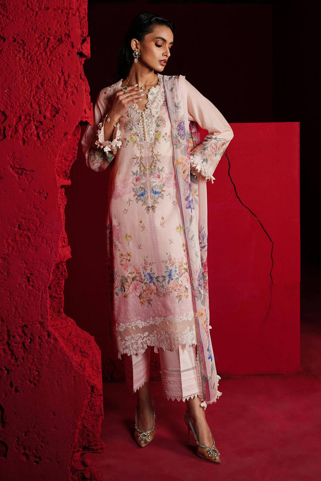 Sana Safinaz | Muzlin Spring 24 | M241-013A-CI by Sana Safinaz - Designer Dress - Type: Ladies Clothes - Available at Libayah - 100% Original