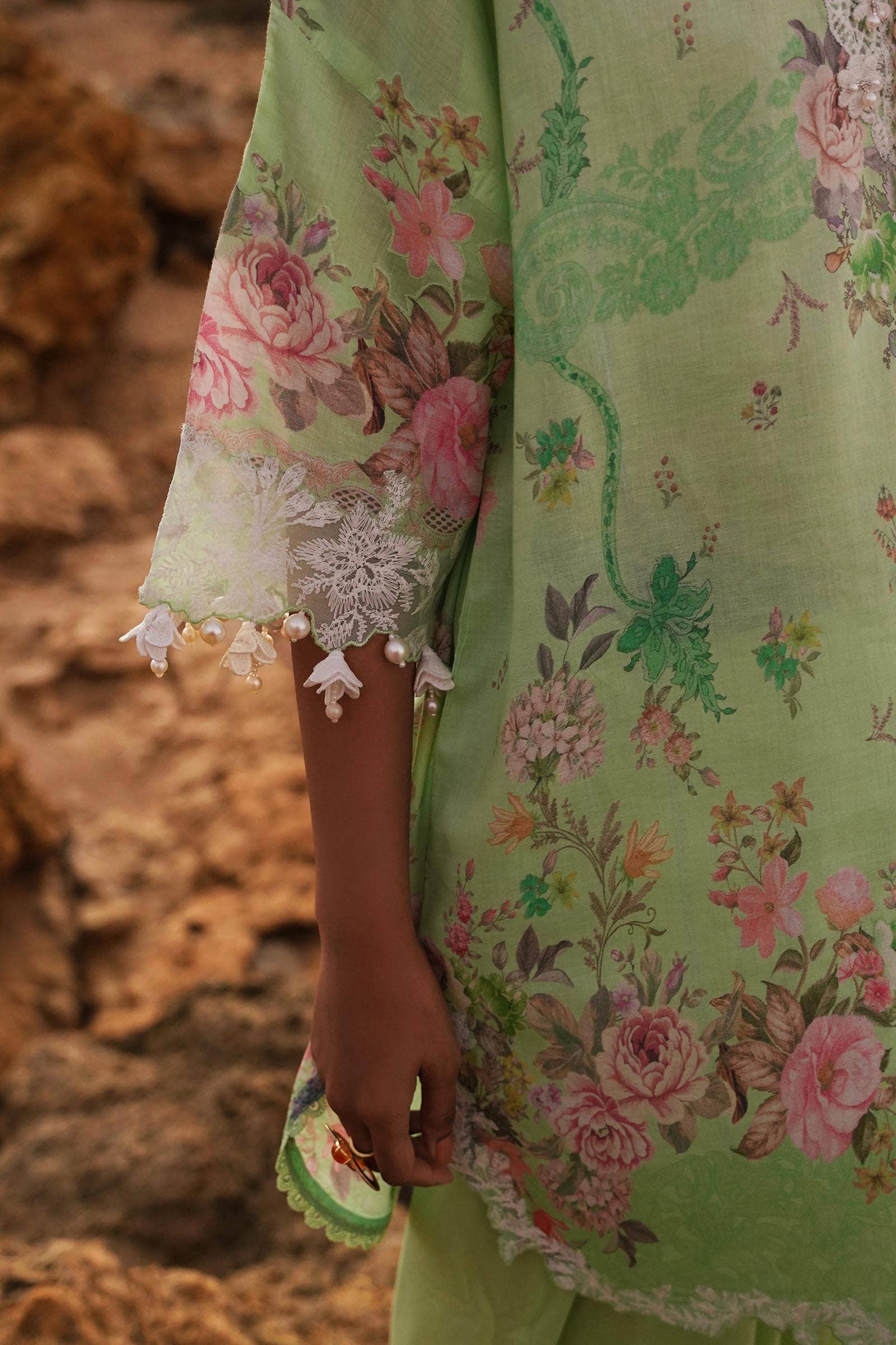 Sana Safinaz | Muzlin Spring 24 | M241-013B-CI by Sana Safinaz - Designer Dress - Type: Ladies Clothes - Available at Libayah - 100% Original
