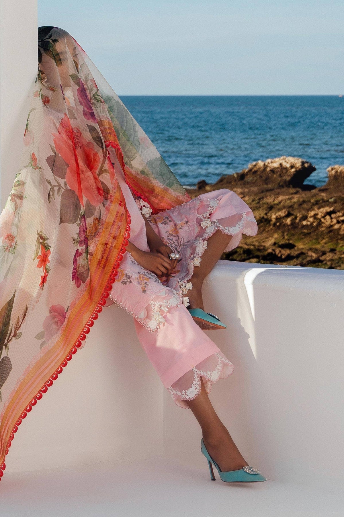 Sana Safinaz | Muzlin Spring 24 | M241-016A-CL by Sana Safinaz - Designer Dress - Type: Ladies Clothes - Available at Libayah - 100% Original