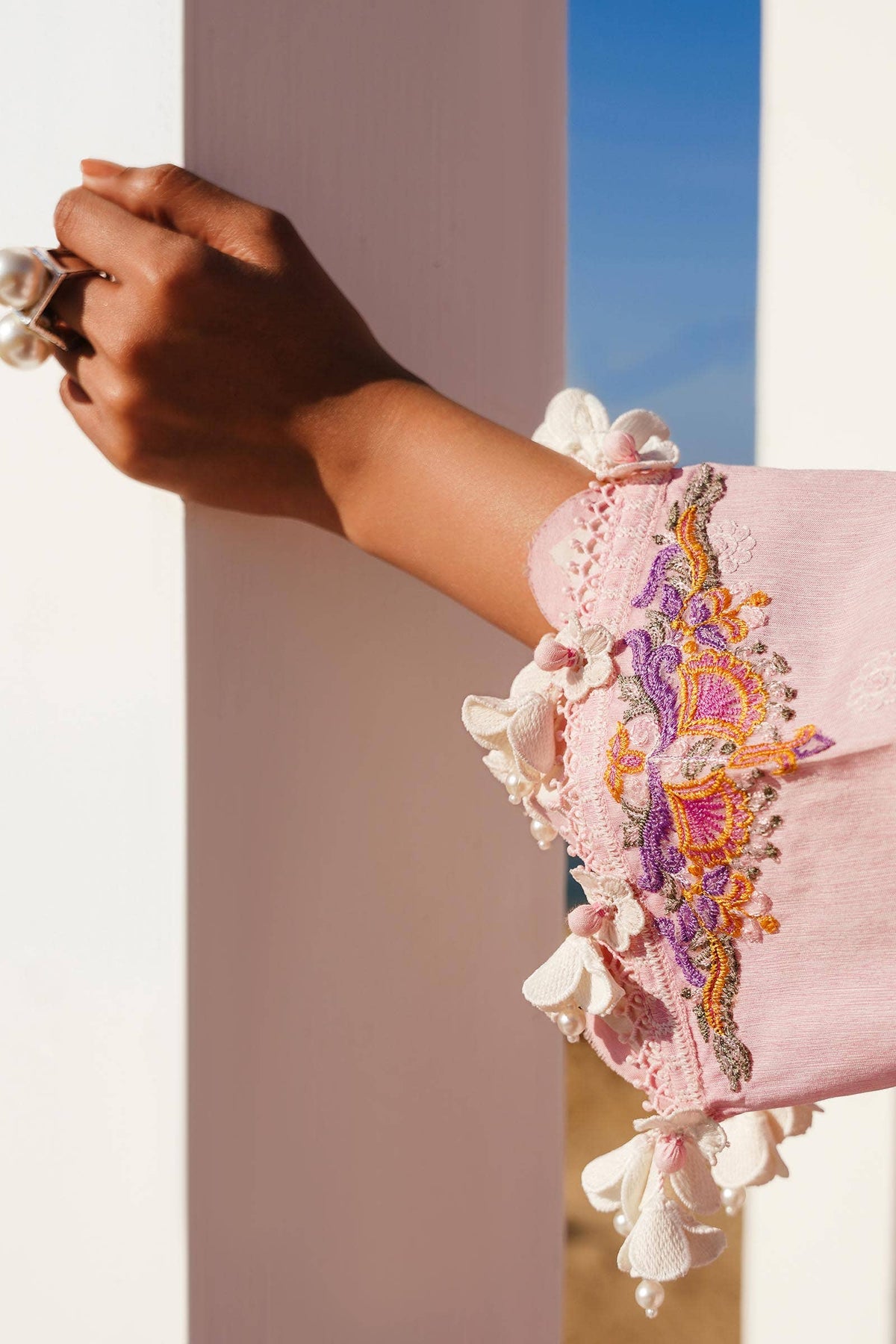 Sana Safinaz | Muzlin Spring 24 | M241-016A-CL by Sana Safinaz - Designer Dress - Type: Ladies Clothes - Available at Libayah - 100% Original