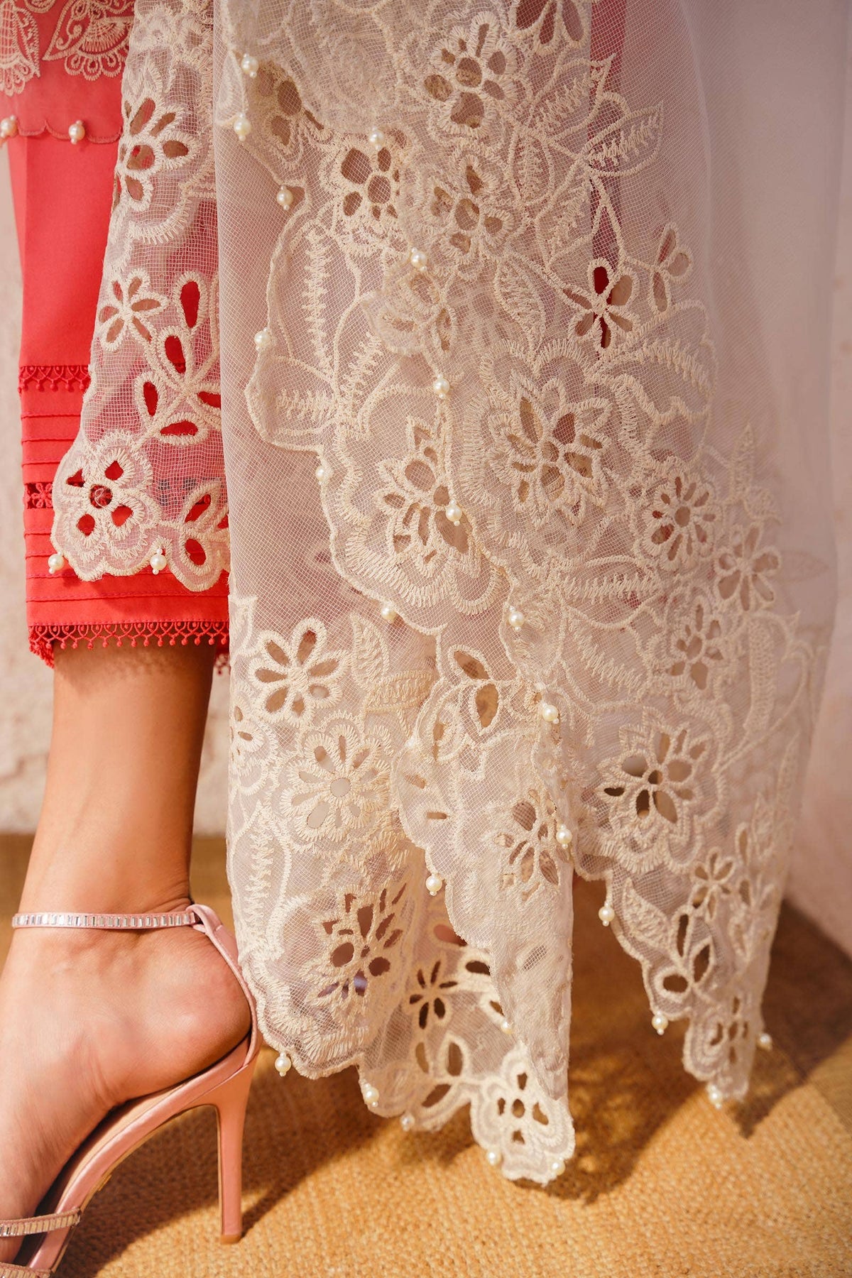 Sana Safinaz | Muzlin Spring 24 | M241-017A-CW by Sana Safinaz - Designer Dress - Type: Ladies Clothes - Available at Libayah - 100% Original