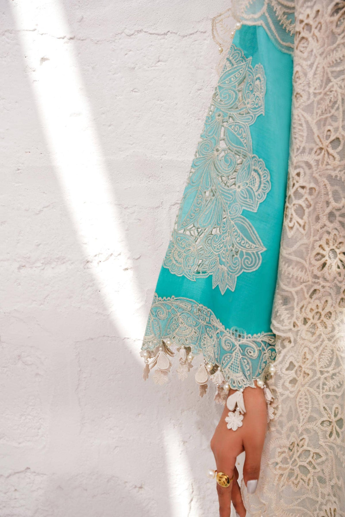 Sana Safinaz | Muzlin Spring 24 | M241-017B-CW by Sana Safinaz - Designer Dress - Type: Ladies Clothes - Available at Libayah - 100% Original