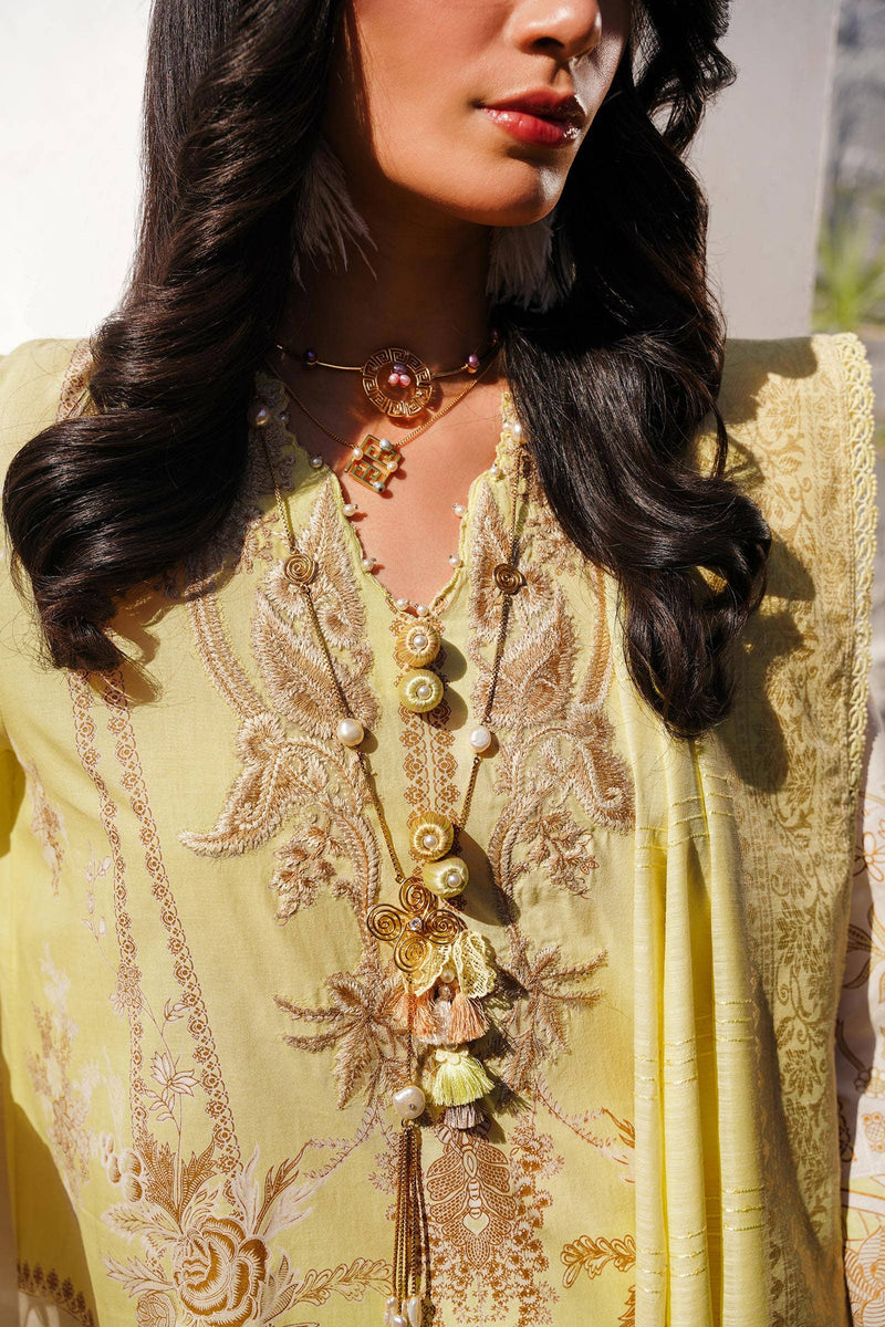 Sana Safinaz | Muzlin Spring 24 | M241-018A-CM by Sana Safinaz - Designer Dress - Type: Ladies Clothes - Available at Libayah - 100% Original