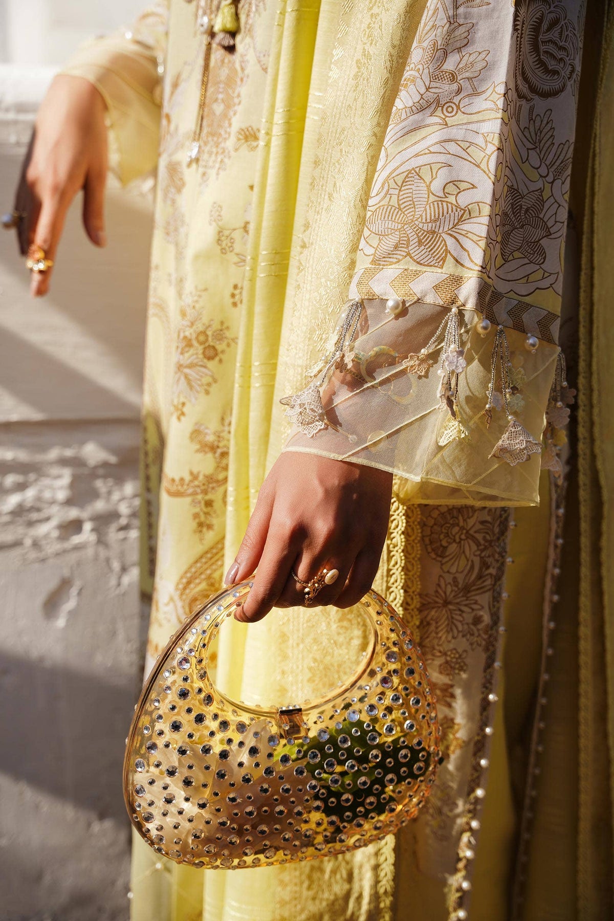 Sana Safinaz | Muzlin Spring 24 | M241-018A-CM by Sana Safinaz - Designer Dress - Type: Ladies Clothes - Available at Libayah - 100% Original