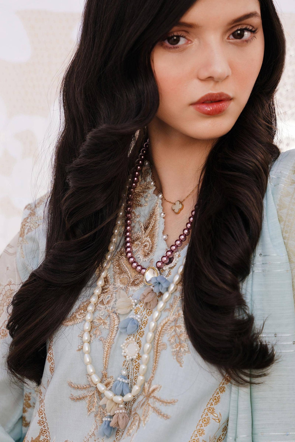 Sana Safinaz | Muzlin Spring 24 | M241-018B-CM by Sana Safinaz - Designer Dress - Type: Ladies Clothes - Available at Libayah - 100% Original