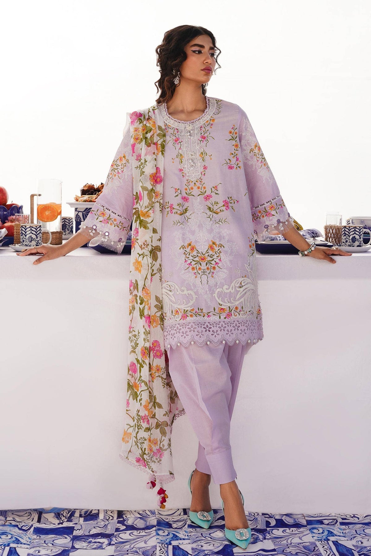 Sana Safinaz | Muzlin Spring 24 | M241-019A-CI by Sana Safinaz - Designer Dress - Type: Ladies Clothes - Available at Libayah - 100% Original