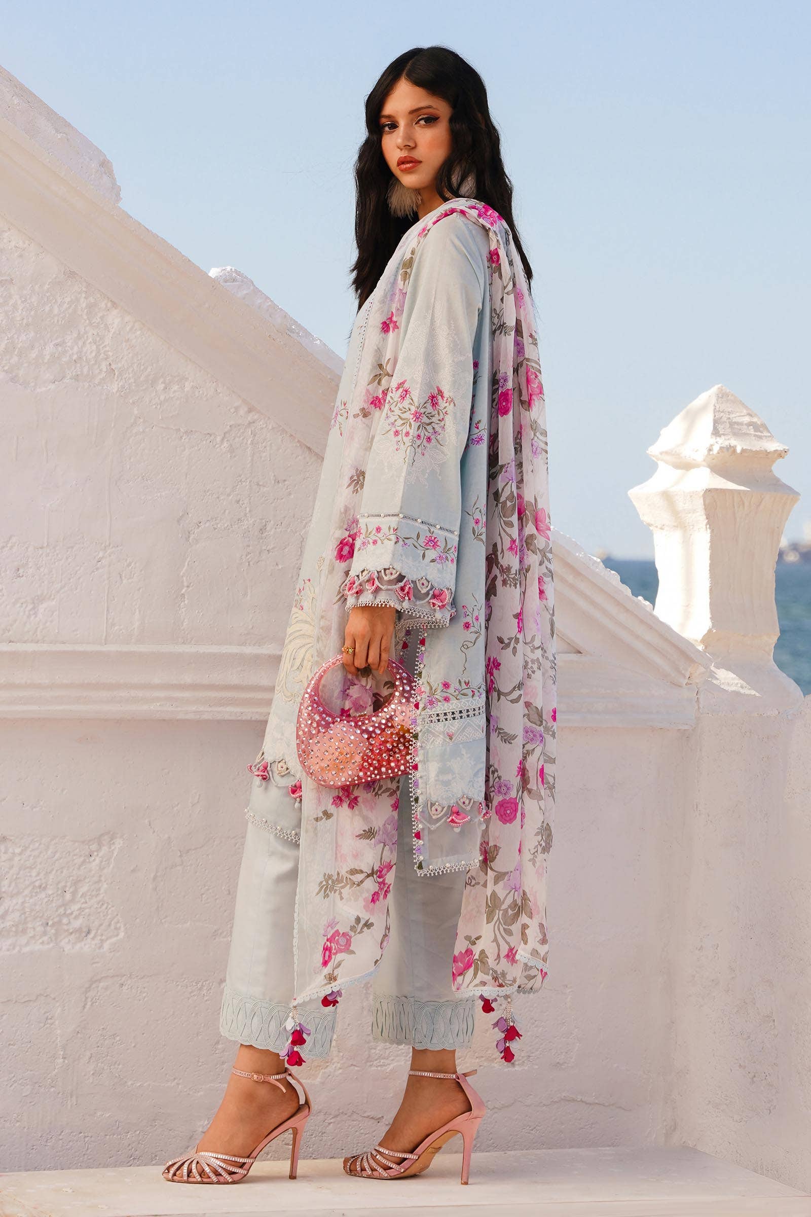 Sana Safinaz | Muzlin Spring 24 | M241-019B-CI by Sana Safinaz - Designer Dress - Type: Ladies Clothes - Available at Libayah - 100% Original