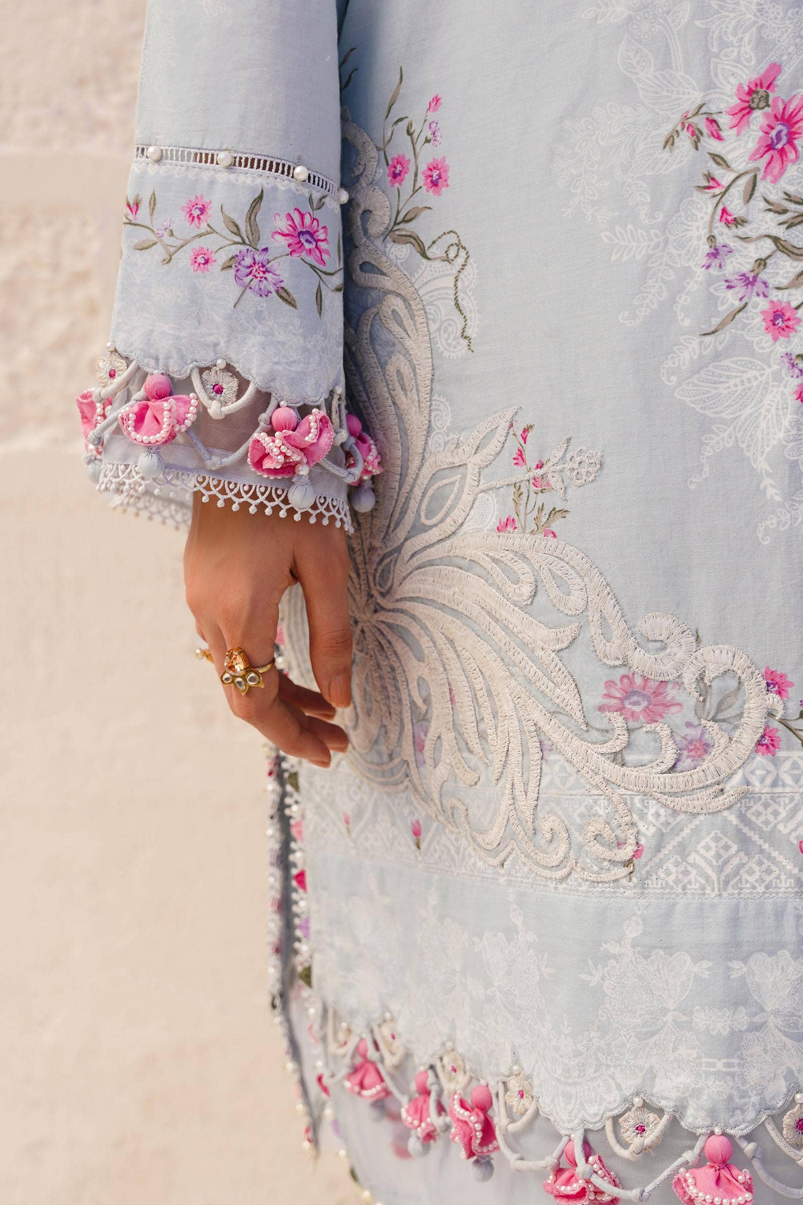 Sana Safinaz | Muzlin Spring 24 | M241-019B-CI by Sana Safinaz - Designer Dress - Type: Ladies Clothes - Available at Libayah - 100% Original