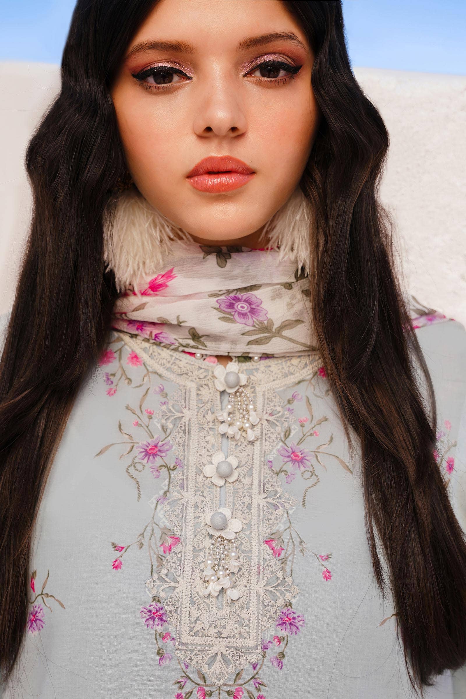Sana Safinaz | Muzlin Spring 24 | M241-019B-CI by Sana Safinaz - Designer Dress - Type: Ladies Clothes - Available at Libayah - 100% Original
