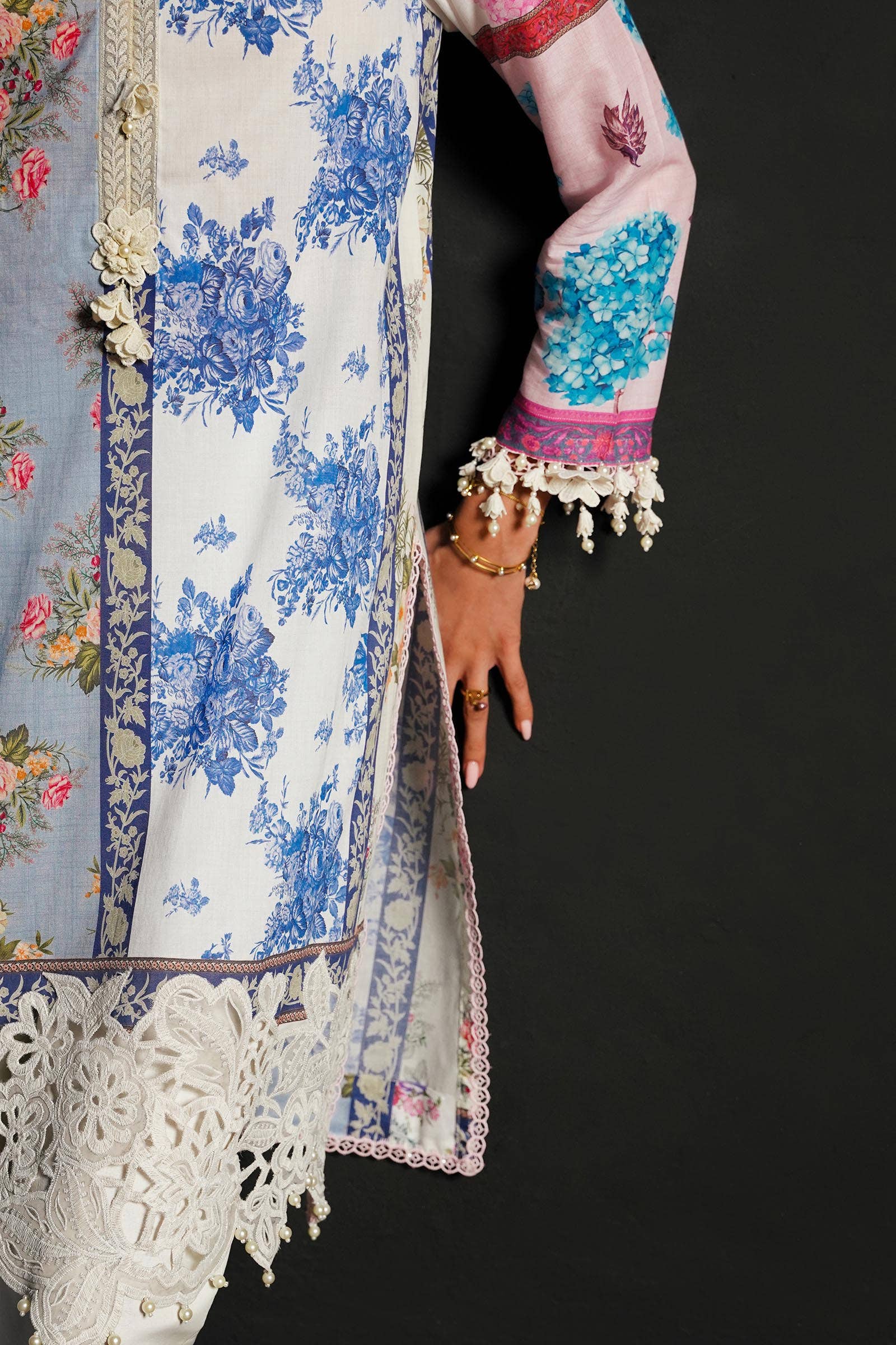 Sana Safinaz | Muzlin Spring 24 | M241-003A-CI by Sana Safinaz - Designer Dress - Type: Ladies Clothes - Available at Libayah - 100% Original