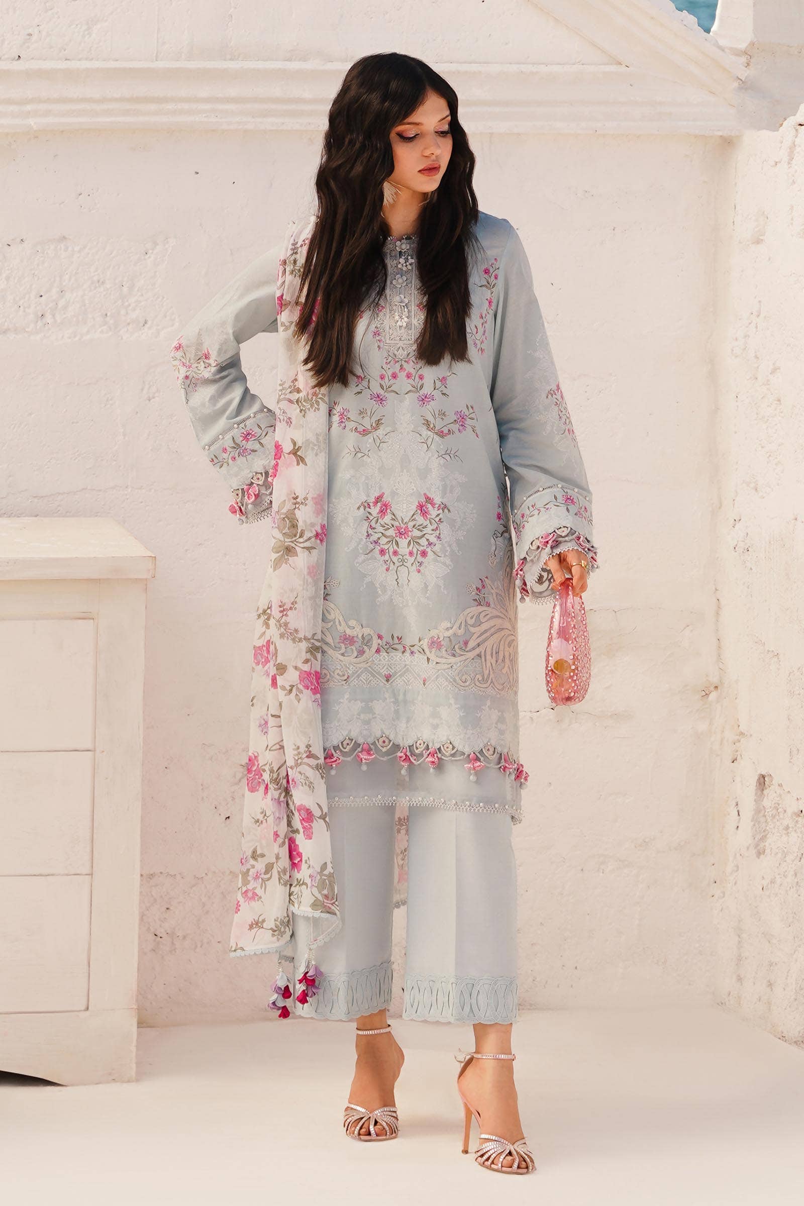 Sana Safinaz | Muzlin Spring 24 | M241-019B-CI by Sana Safinaz - Designer Dress - Type: Ladies Clothes - Available at Libayah - 100% Original