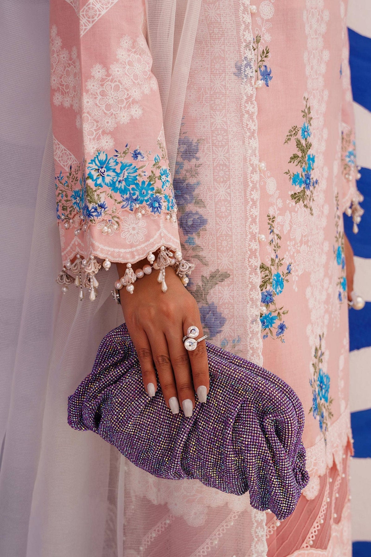 Sana Safinaz | Muzlin Spring 24 | M241-020B-CW by Sana Safinaz - Designer Dress - Type: Ladies Clothes - Available at Libayah - 100% Original