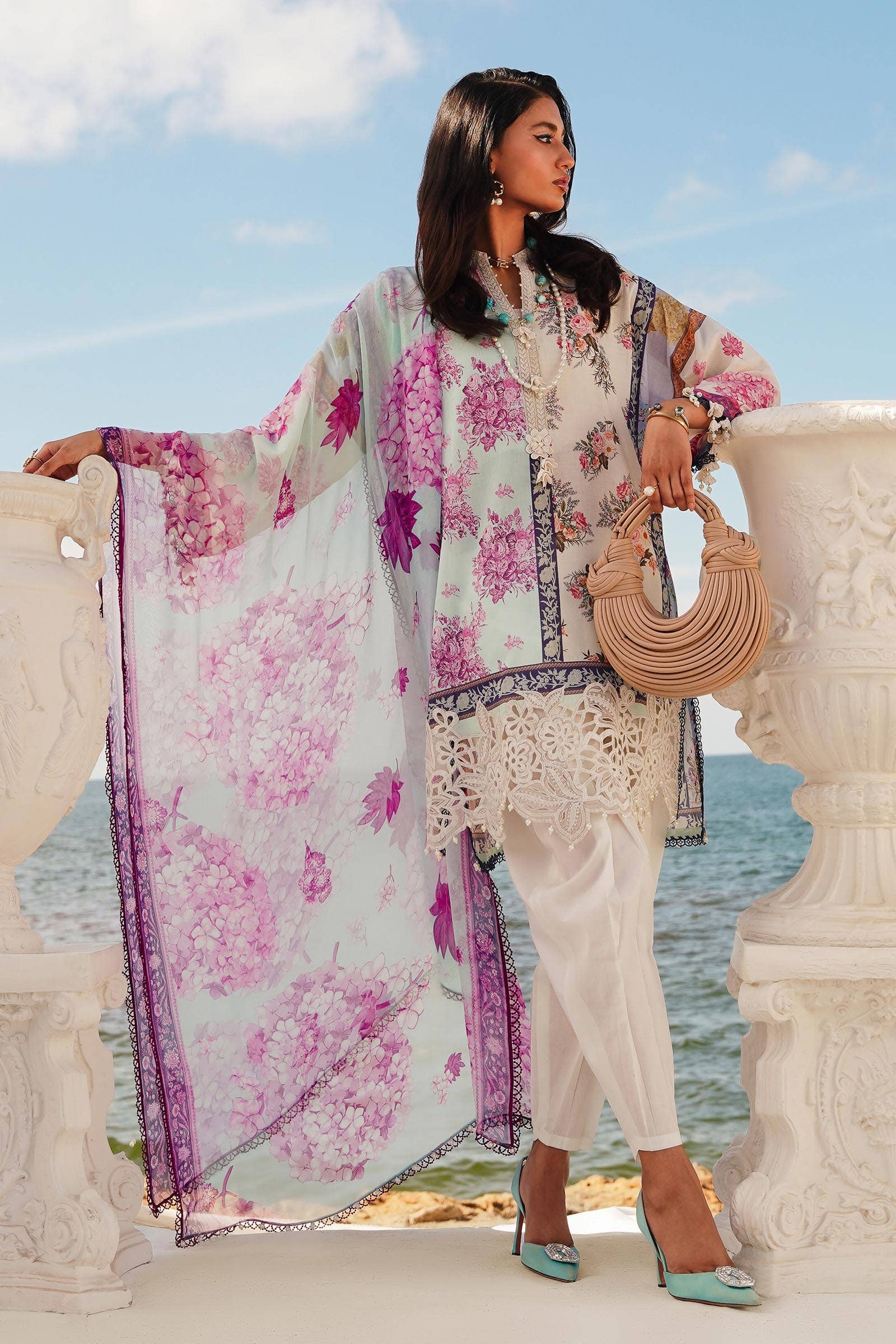 Sana Safinaz | Muzlin Spring 24 | M241-003B-CI by Sana Safinaz - Designer Dress - Type: Ladies Clothes - Available at Libayah - 100% Original