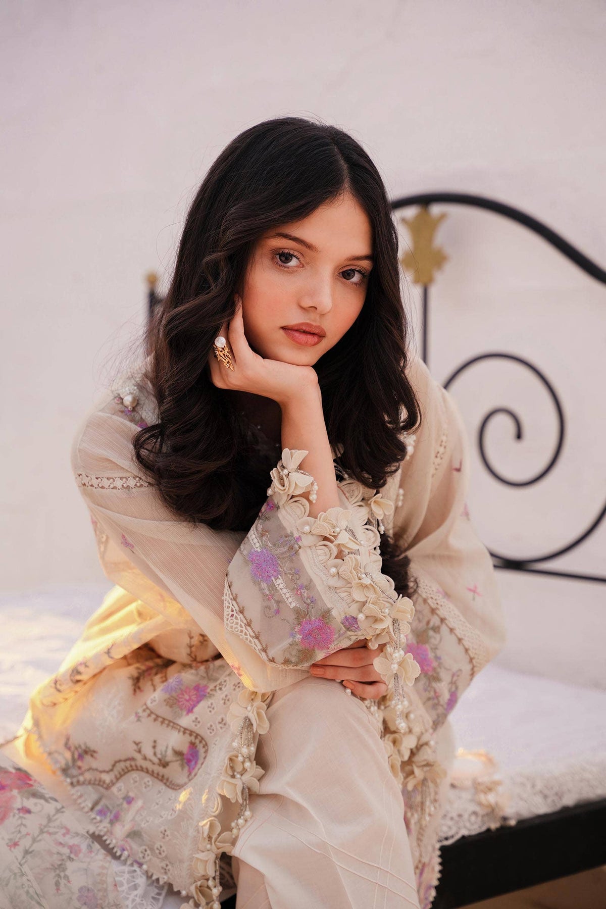 Sana Safinaz | Muzlin Spring 24 | M241-005A-CL by Sana Safinaz - Designer Dress - Type: Ladies Clothes - Available at Libayah - 100% Original