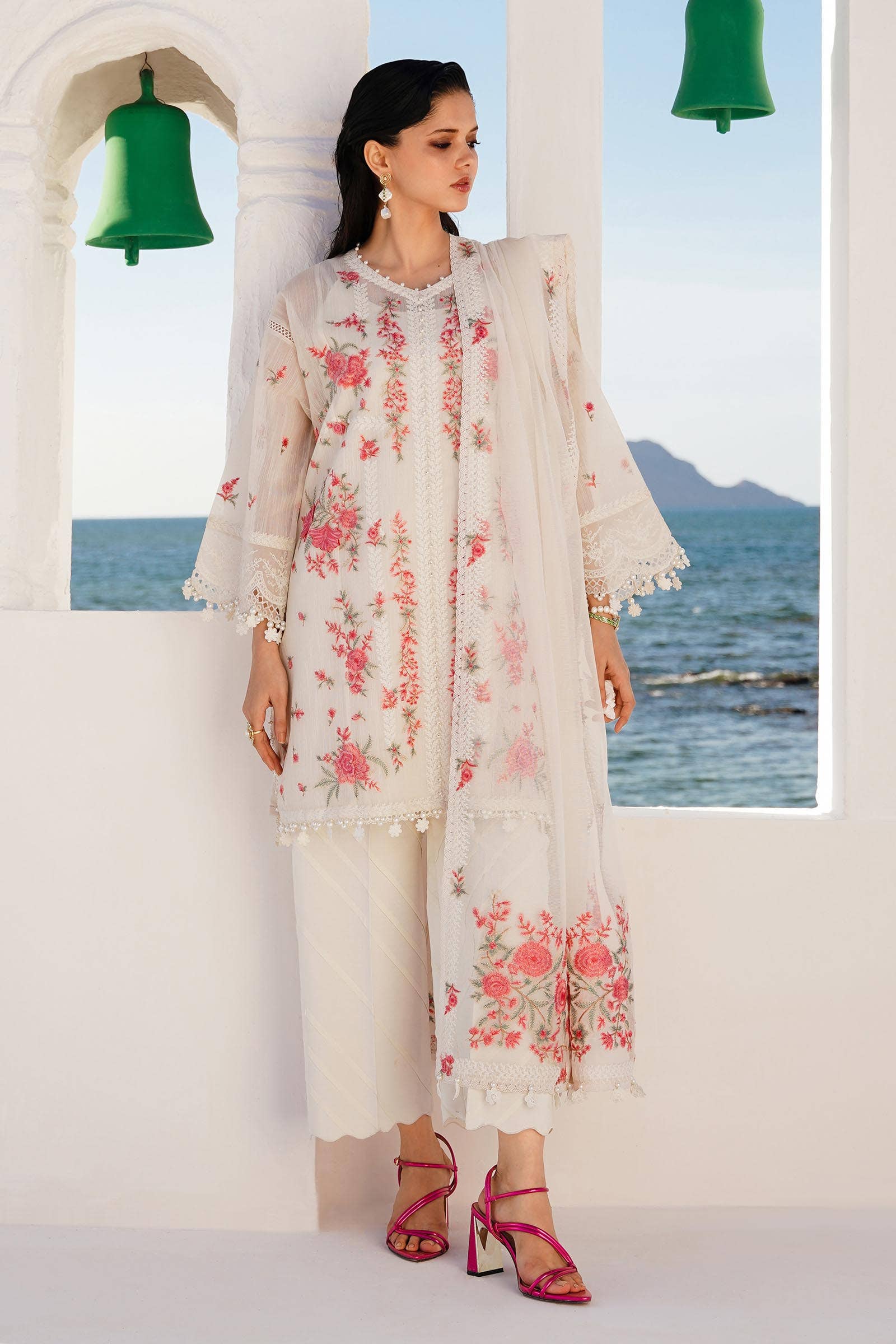 Sana Safinaz | Muzlin Spring 24 | M241-001A-CX by Sana Safinaz - Designer Dress - Type: Ladies Clothes - Available at Libayah - 100% Original