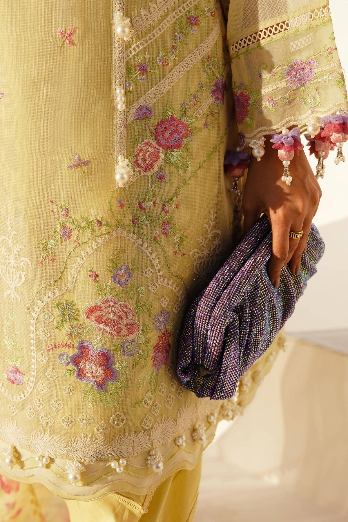 Sana Safinaz | Muzlin Spring 24 | M241-005B-CL by Sana Safinaz - Designer Dress - Type: Ladies Clothes - Available at Libayah - 100% Original