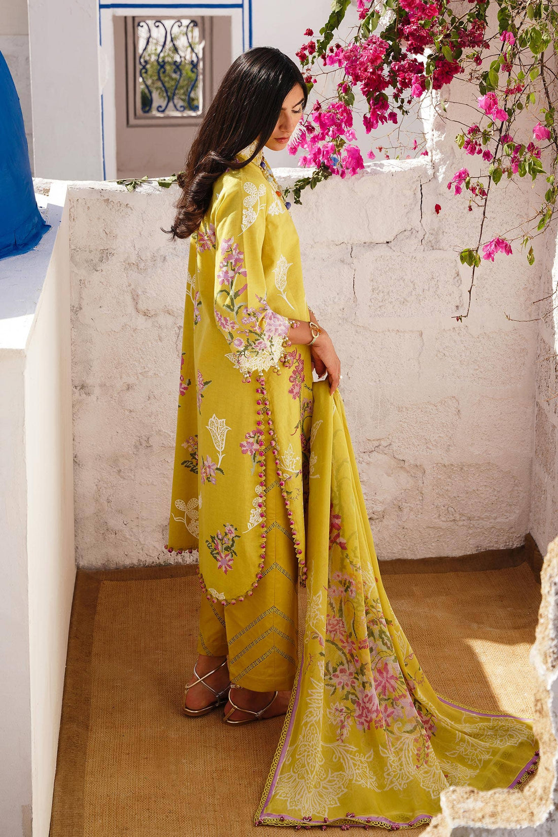 Sana Safinaz | Muzlin Spring 24 | M241-006B-CJ by Sana Safinaz - Designer Dress - Type: Ladies Clothes - Available at Libayah - 100% Original