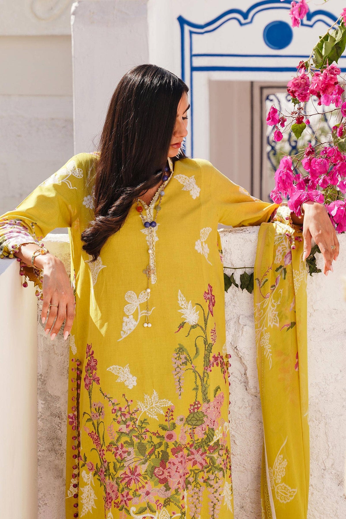Sana Safinaz | Muzlin Spring 24 | M241-006B-CJ by Sana Safinaz - Designer Dress - Type: Ladies Clothes - Available at Libayah - 100% Original
